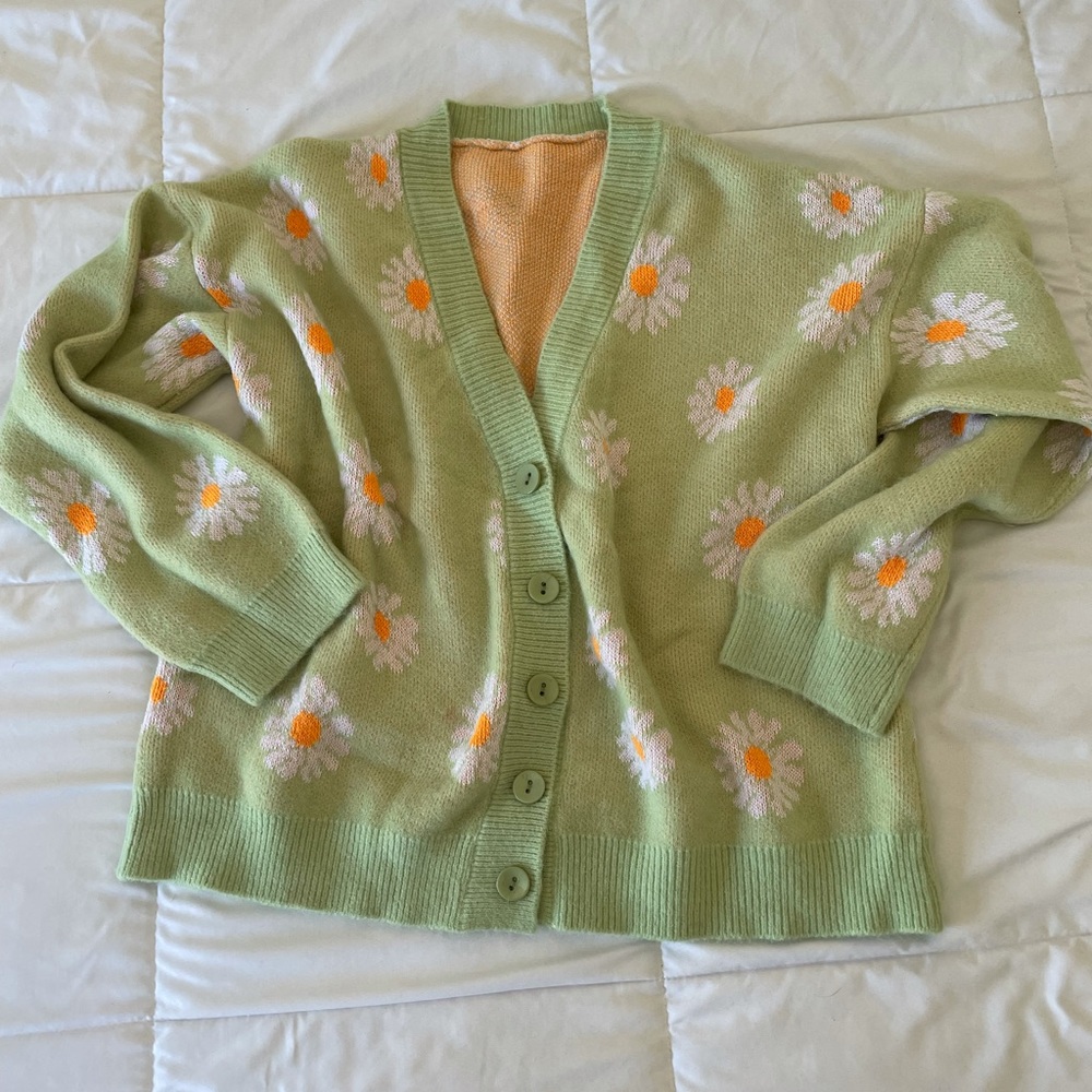 shein daisy sweater